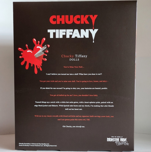 CHUCKY & TIFFANY MONSTER HIGH SKULLECTOR EDITION - Picture 2 of 3